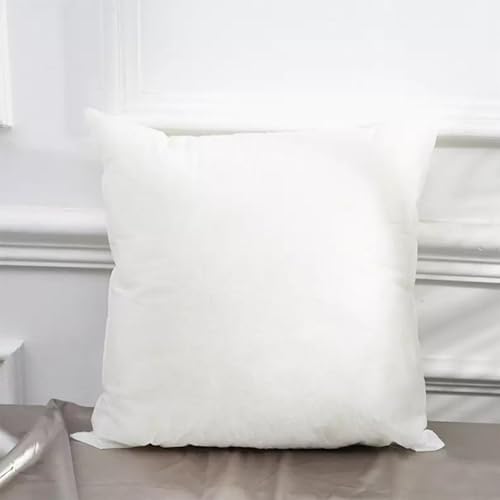 20x20 Inch Throw Pillow Inserts Set of 3 - Breathable Cotton Filled Decorative Couch Pillows for Sofa, Bed & Home Decor (3, 20x20in)