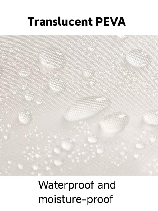 47" Transparent Visual Three-dimensional Dust-proof Cover: Waterproof and Dust-proof Clothes Storage Cover for Down Jackets in Wardrobes, with Zippers for Suit Covers.
