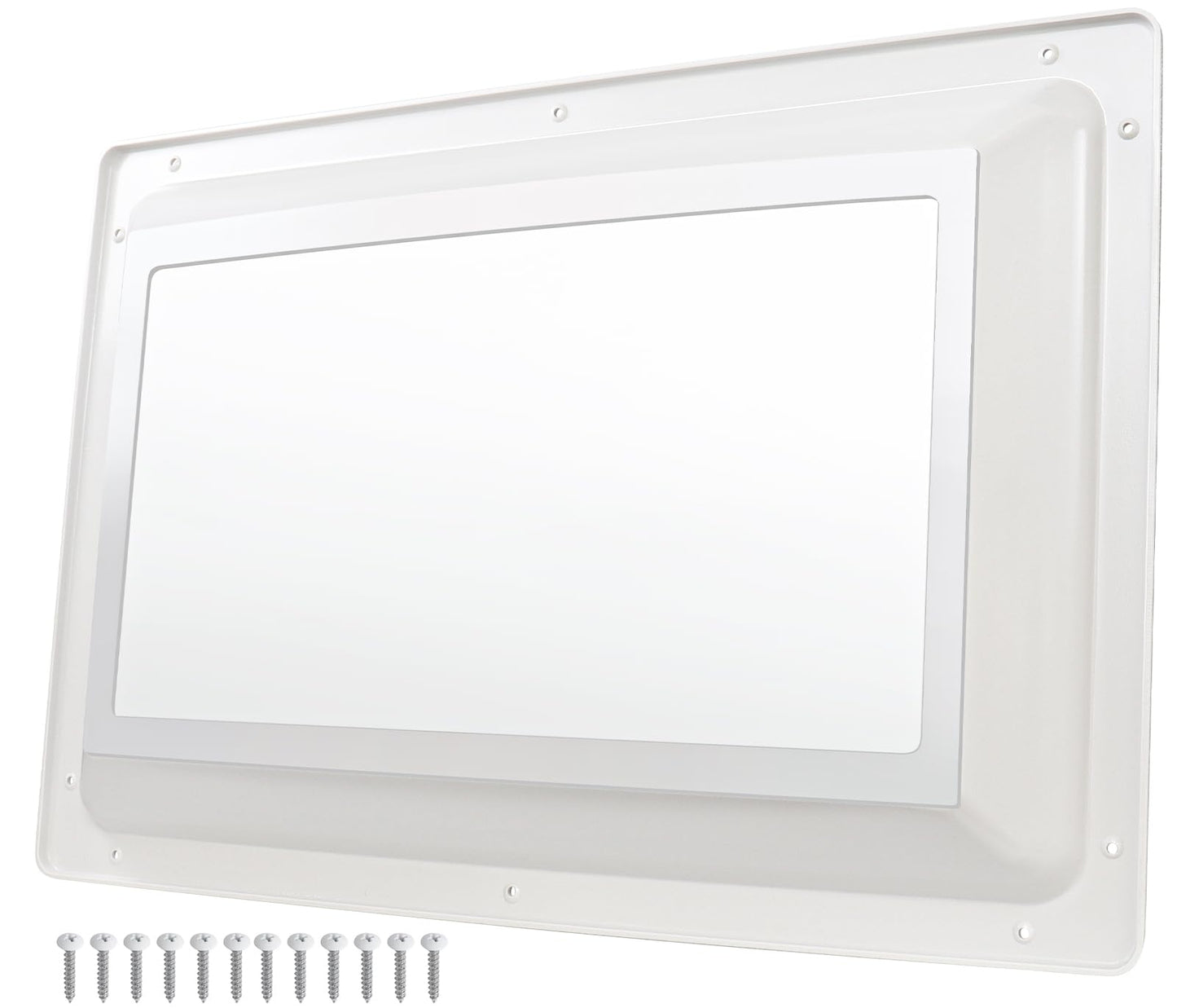 XMK RV Skylight Replacement Inner Dome, 14" x 22" RV Skylight Inner Dome with Clear Window for RV's Campers Food Trucks Shower Roof Opening, Include Screws