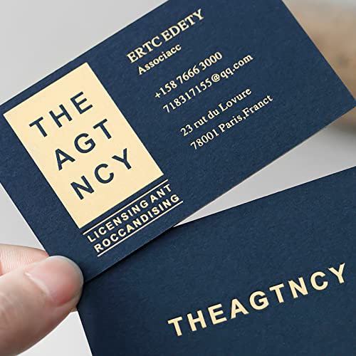200Pcs Custom Business Cards Add Photo/LOGO/Text Personalized Business Cards for Small Business 300gsm Matte Paper Front & Back Sides Printed 3.5" x 2"