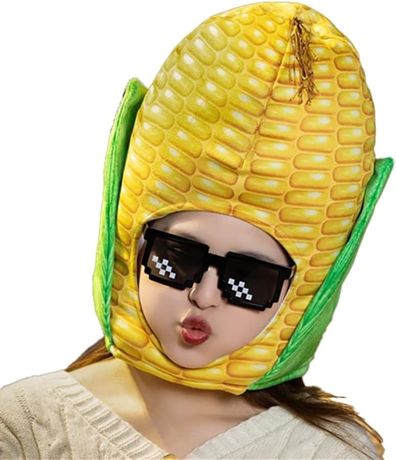 Yanmcxly Funny Dress Up Hat Cute Corn Headgear Cosplay Party Costume Headgear