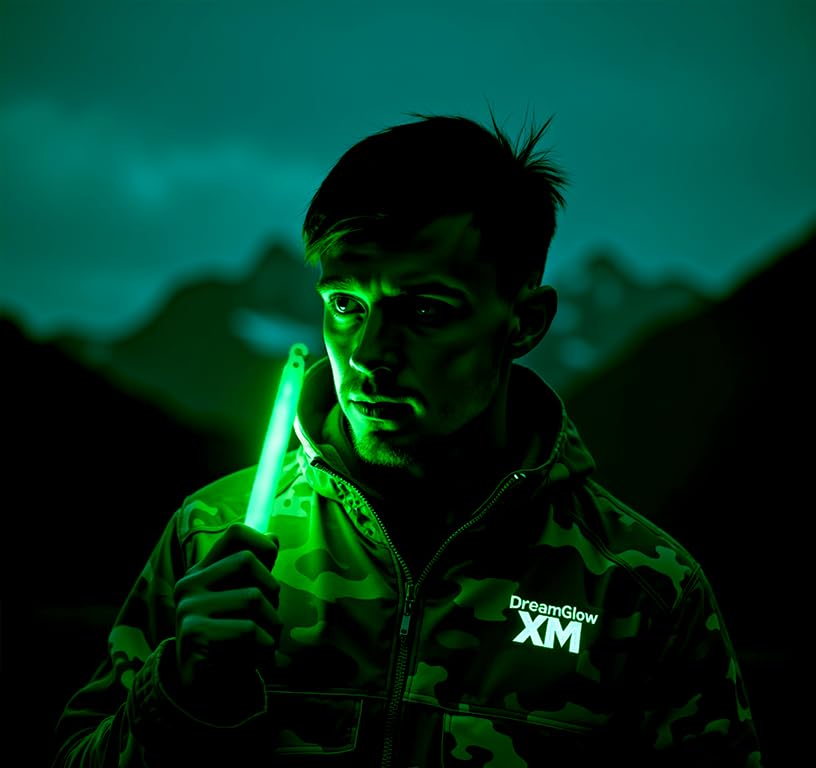 20 Industrial Grade Glow Sticks/Ultra Bright Light Sticks - Emergency Light Sticks for Camping Accessories, Hurricane Supplies,Earthquake, Survival Kit and More - Lasts Over 12 Hours (Multi Color)