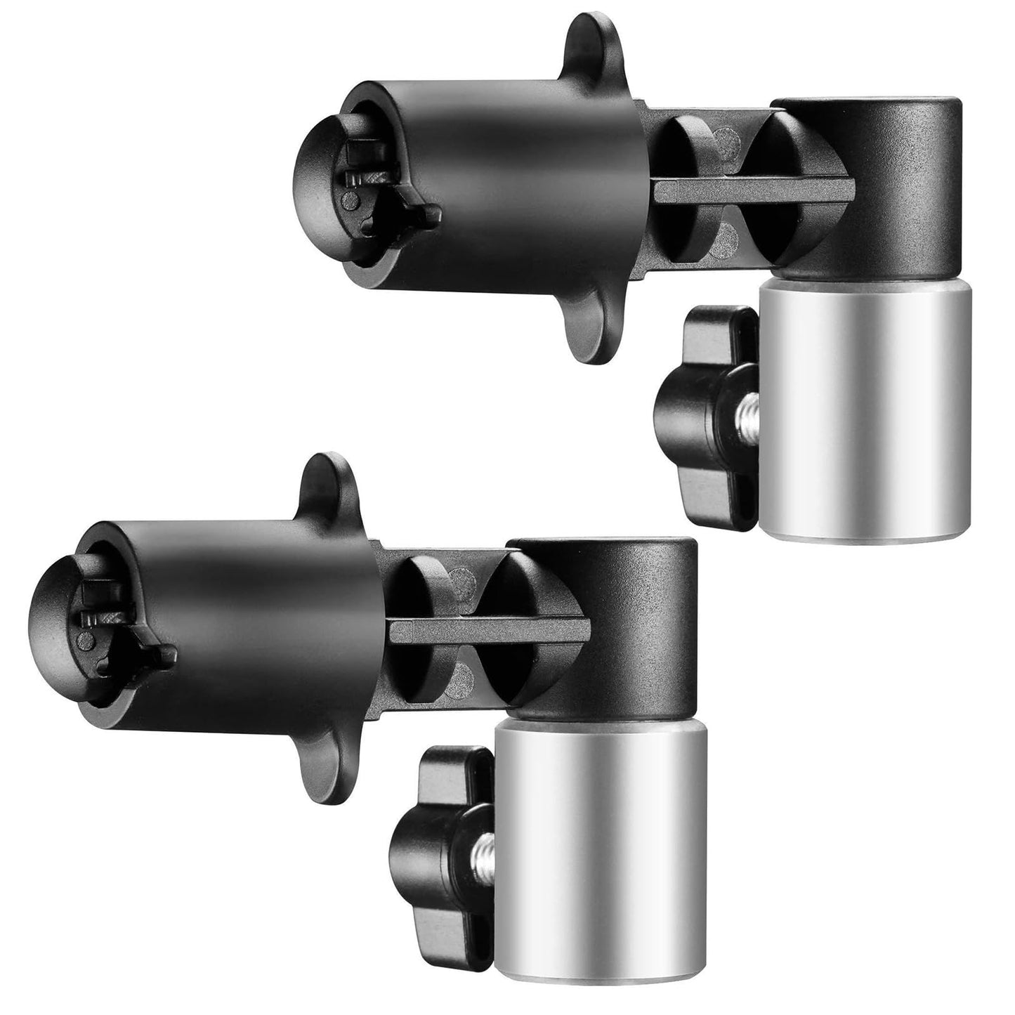 2 Pack Reflector Holder Clips,Backdrop Clamp,Photography Studio Reflector Disc Holder Clip Positioning Clamp Mount Adapter for Light Stand with 5/8" Stud