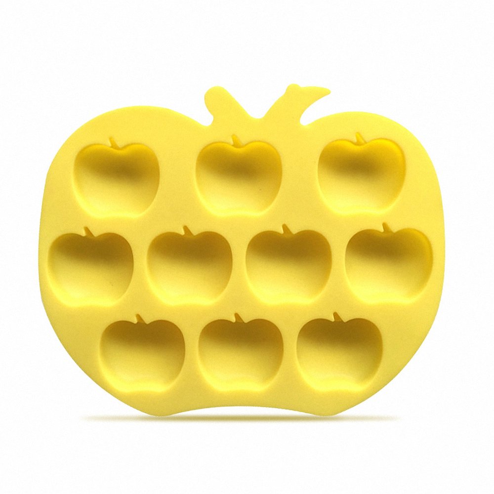 2-Pack Apple Silicone Molds - MoldFun Apple Mold for Chocolate, Cupcake topper, Jello, Candy, Gummy, Ice Cube, Cookie, Muffin, Mini Soap