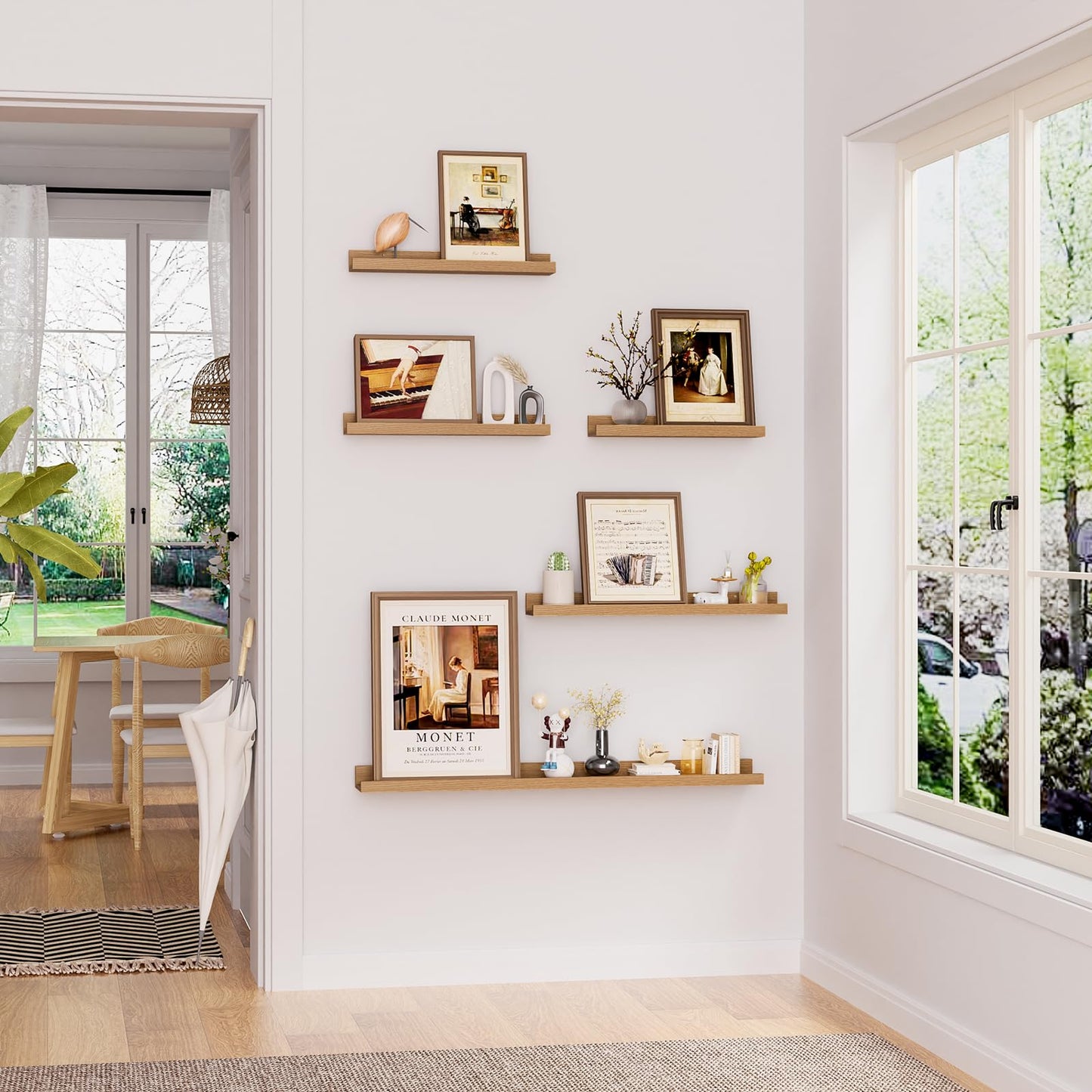 24 inch Picture Ledge Shelf Set