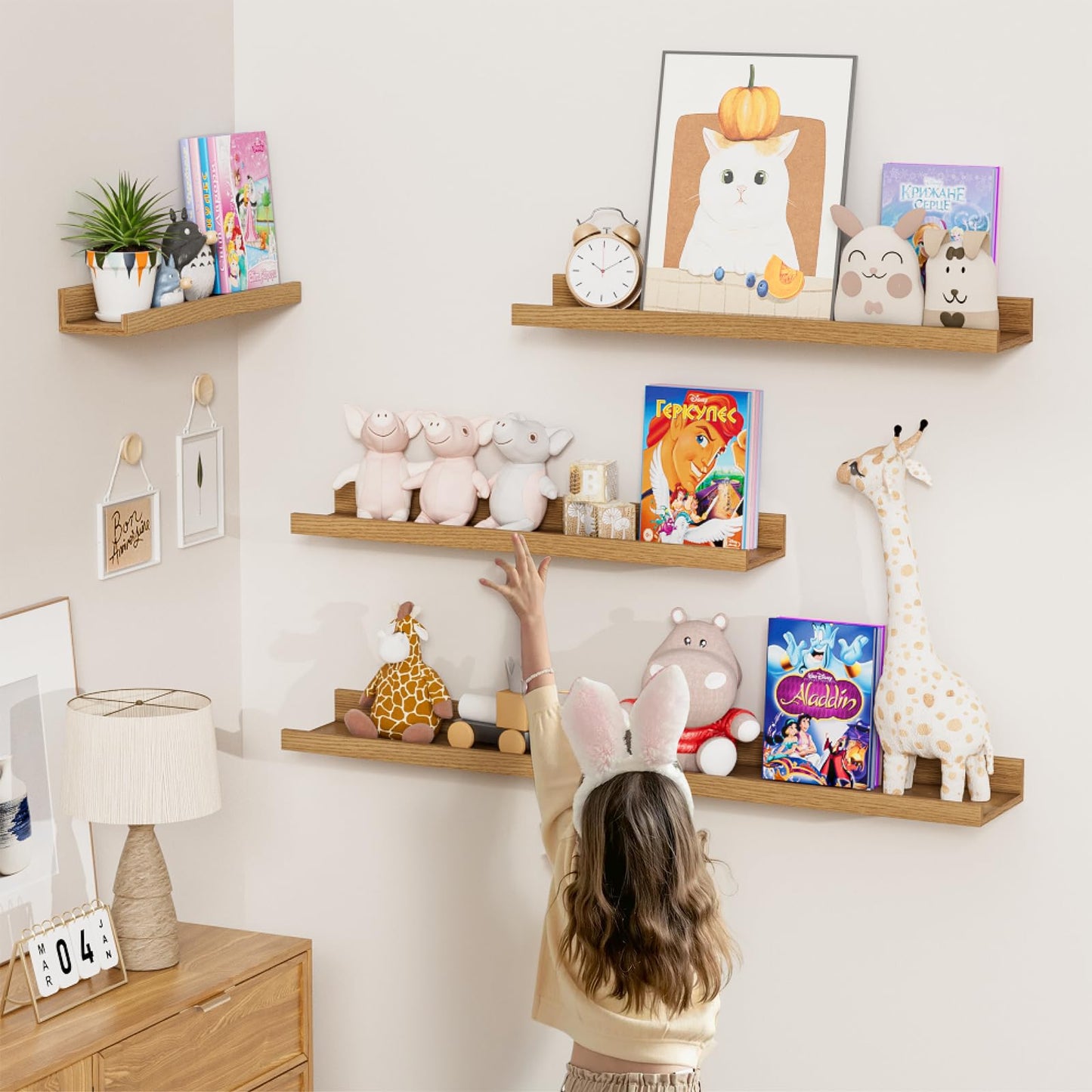 24 inch Picture Ledge Shelf Set