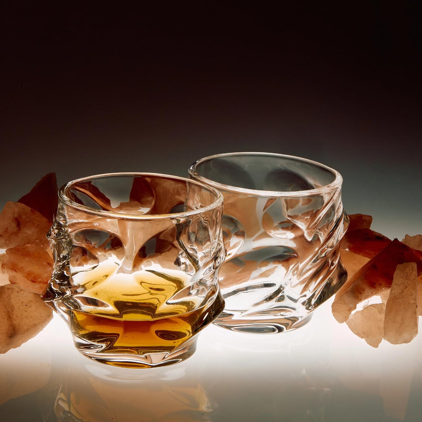 Xihangsolo Whiskey Glasses, Japanese Crystal Whisky Glass, Crystal Whiskey Glasses, Bourbon Glasses Set, Gifts for Men Wine Glass Set (2pcs)