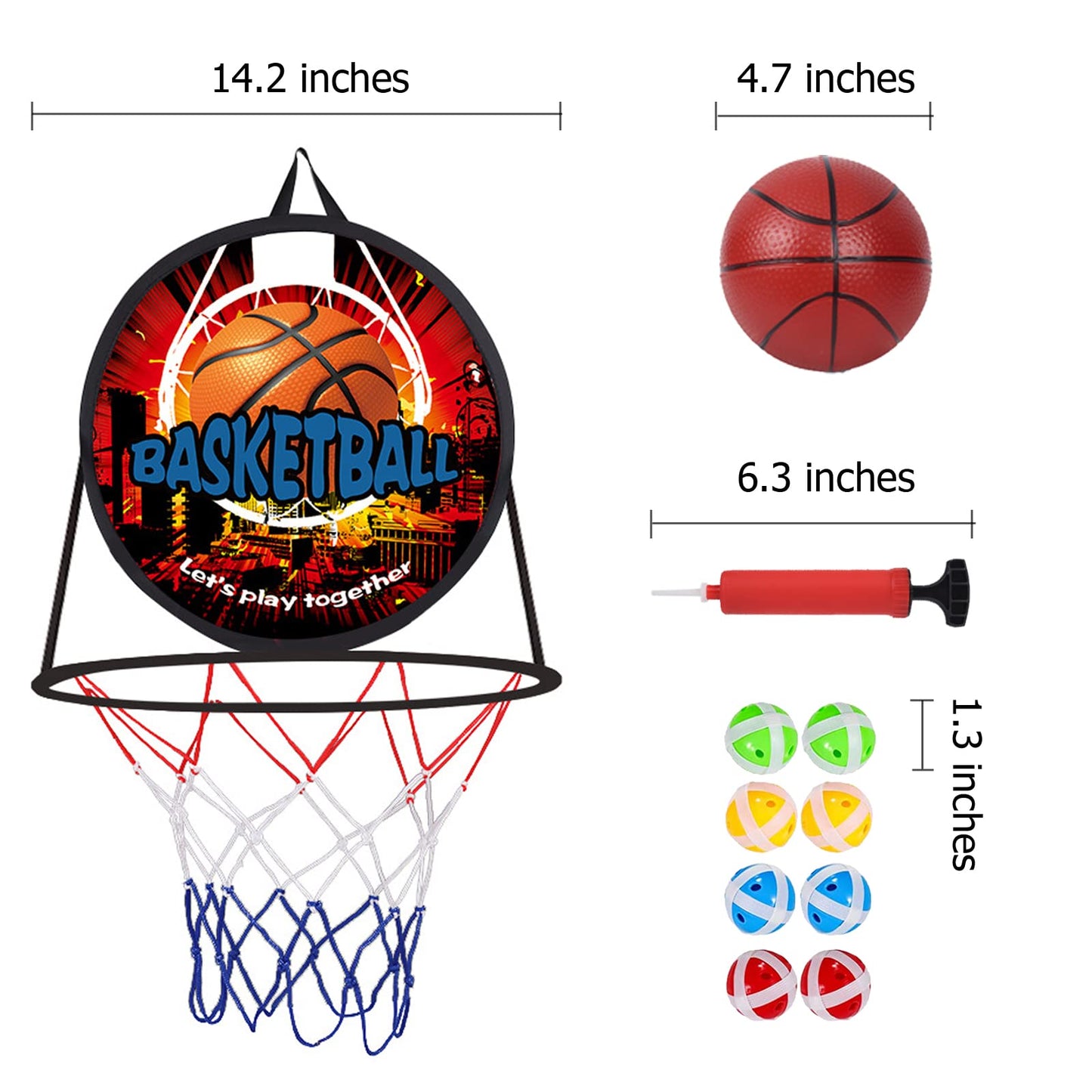 14" Dart Board, Basketball Hoop for Kids Toddlers, Sports & Outdoor Play Toys, Kids Boy Toys, Birthday Gift Toy for 3 4 5 6 7 8 9 10 11 12 Year Old Boys Girls, Easter Gifts Party Favors