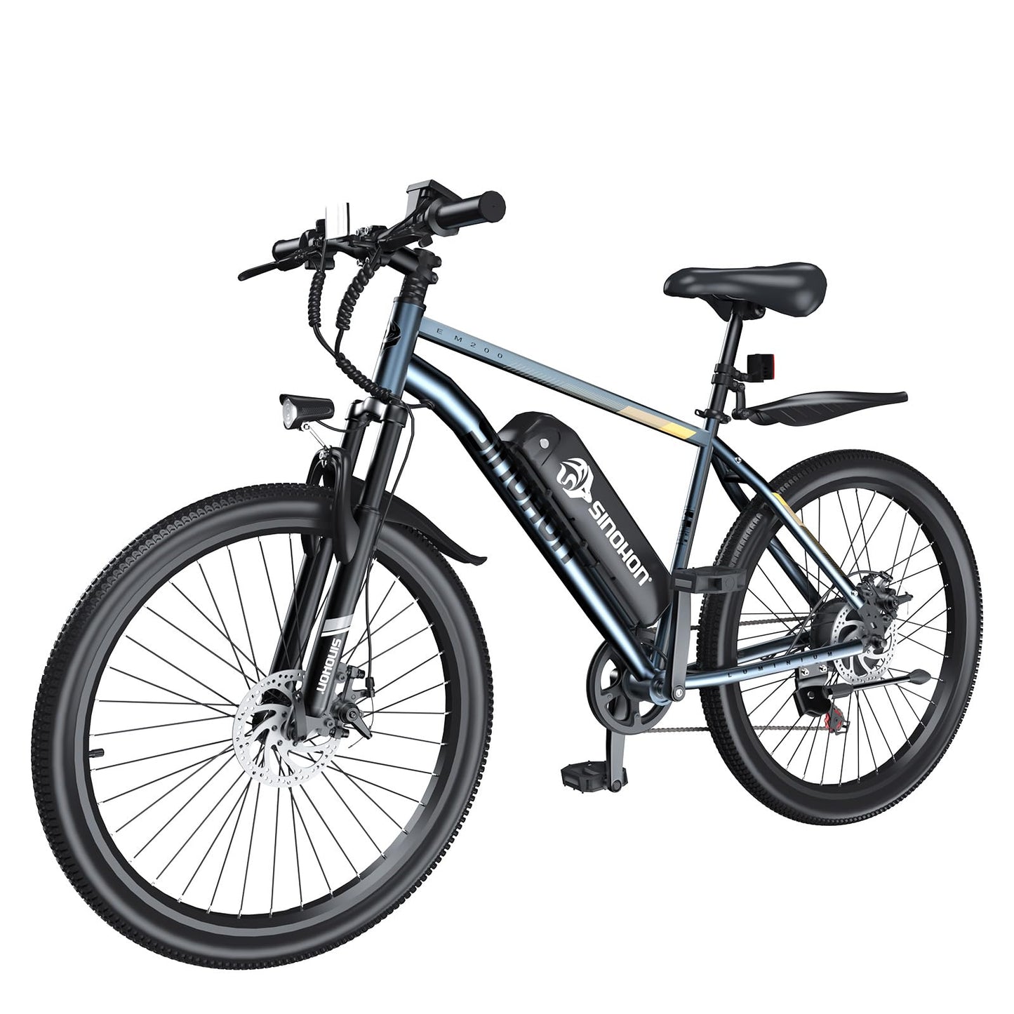 26" Electric E Bike for Adults, E-Bike Commuter – 500W Brushless Motor, 36V 10.4AH Battery, 7-Speed Gear, 20MPH Top Speed, 37+ Miles Long Range – Certified to UL 2849 (36V 10.4AH Blue)