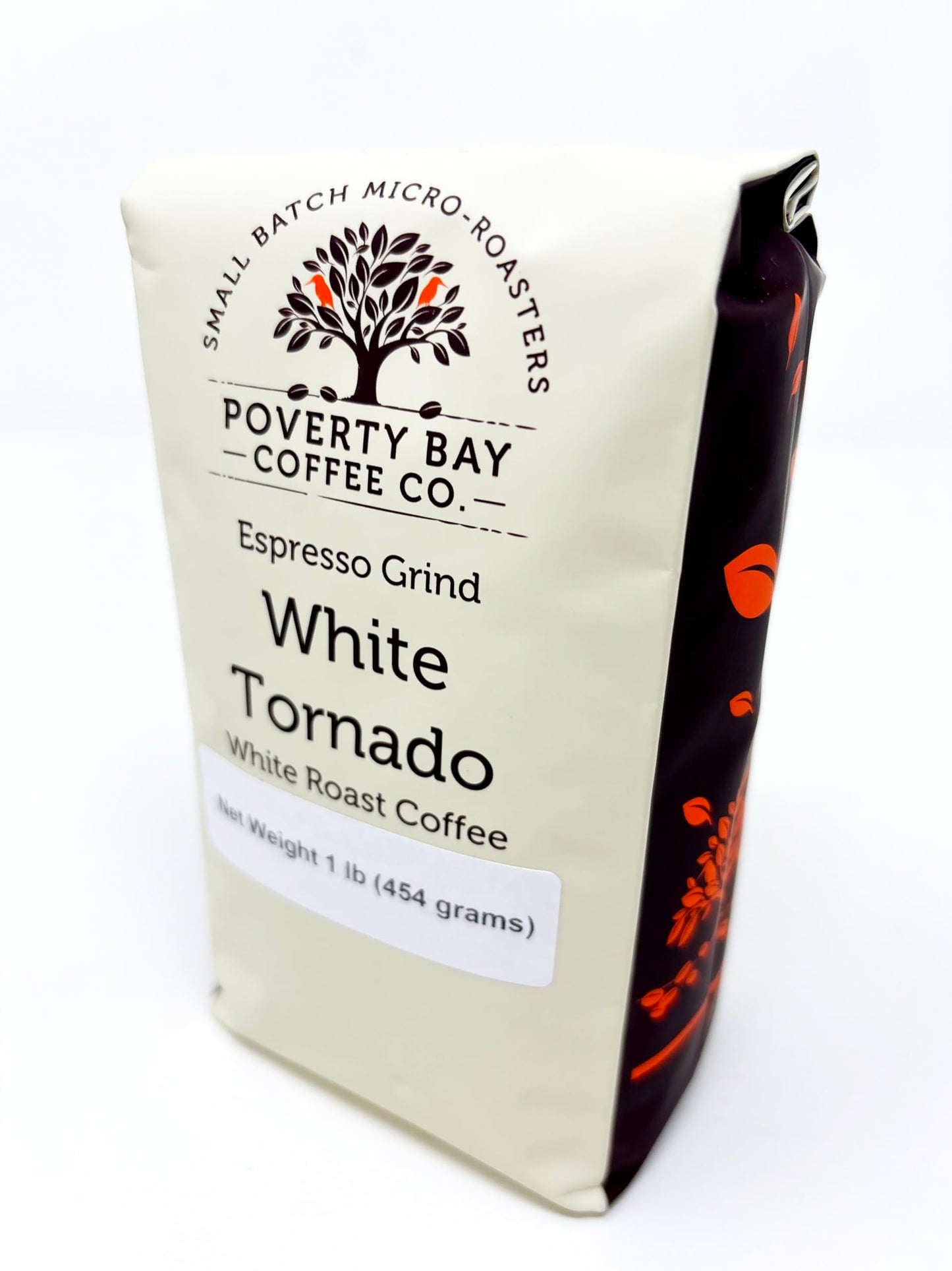 White Coffee - 1lb Bag of White Coffee Beans Roasted By Poverty Bay Coffee Co, Special Grind, Ground Coffee