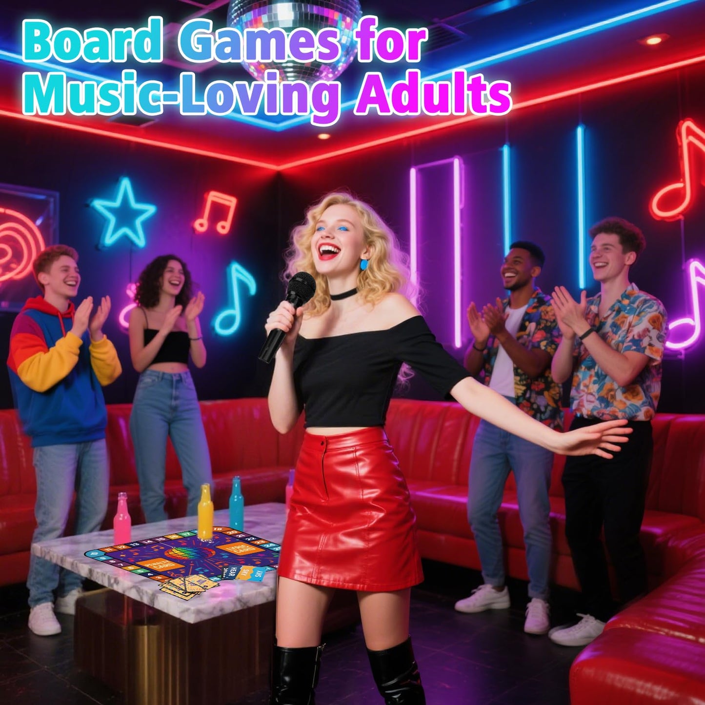 Vodolo New Music Game 2025 for 2-10 Player,Fun Song Singing Game Adult Party Games with 260 Lyrics (130 Cards) and 20 Blank Card,Finish The Lyrics Music Grab Card Board Games Gift for Family Night