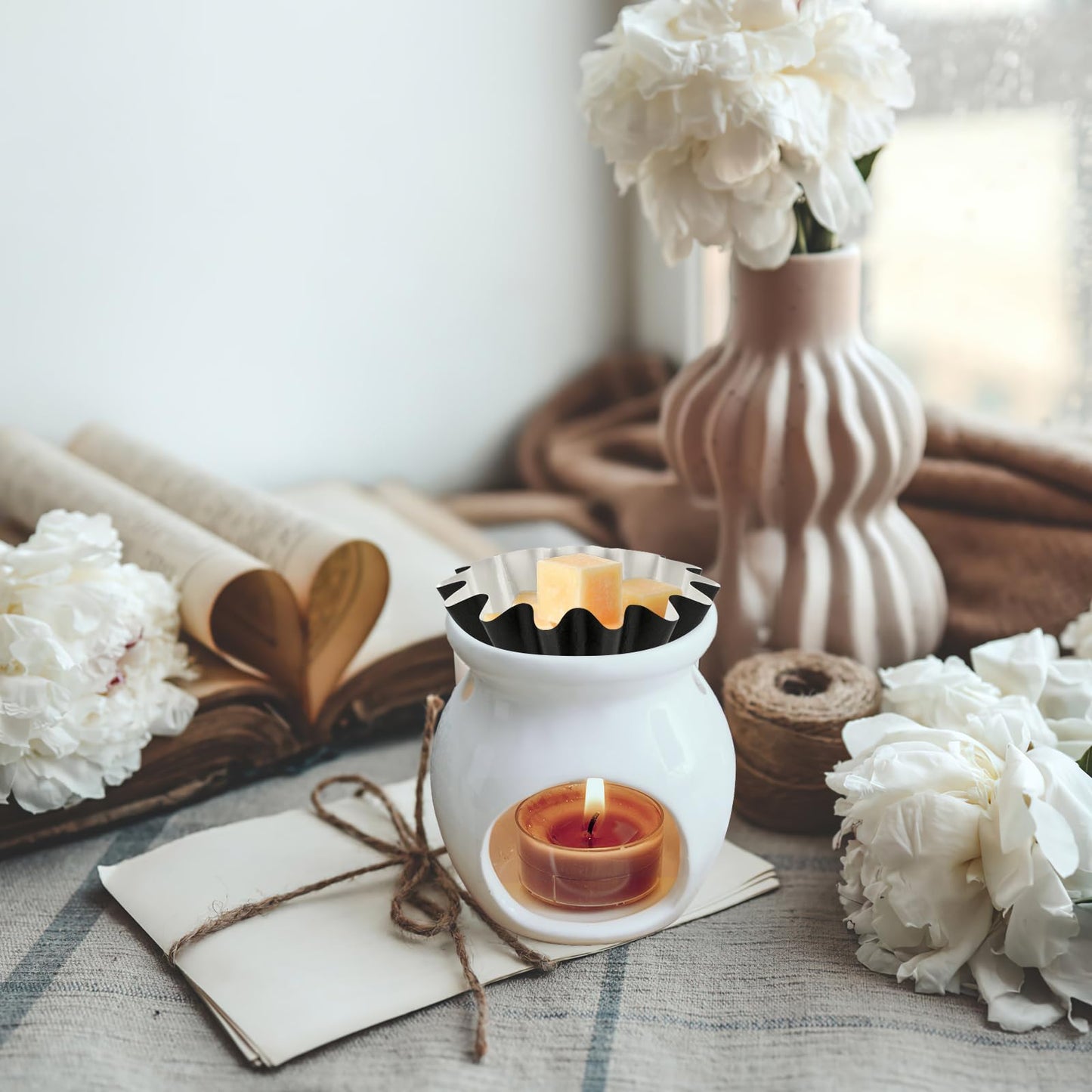 50 Pcs Wax Melt Liners, Wax Melt Warmer Liners, Leakproof & Reusable Wax Melt Cups for Wax Burner, Wax Melters, Candle Warmers, Scented Wax, Plug Warmers, Electric Wax Warmers