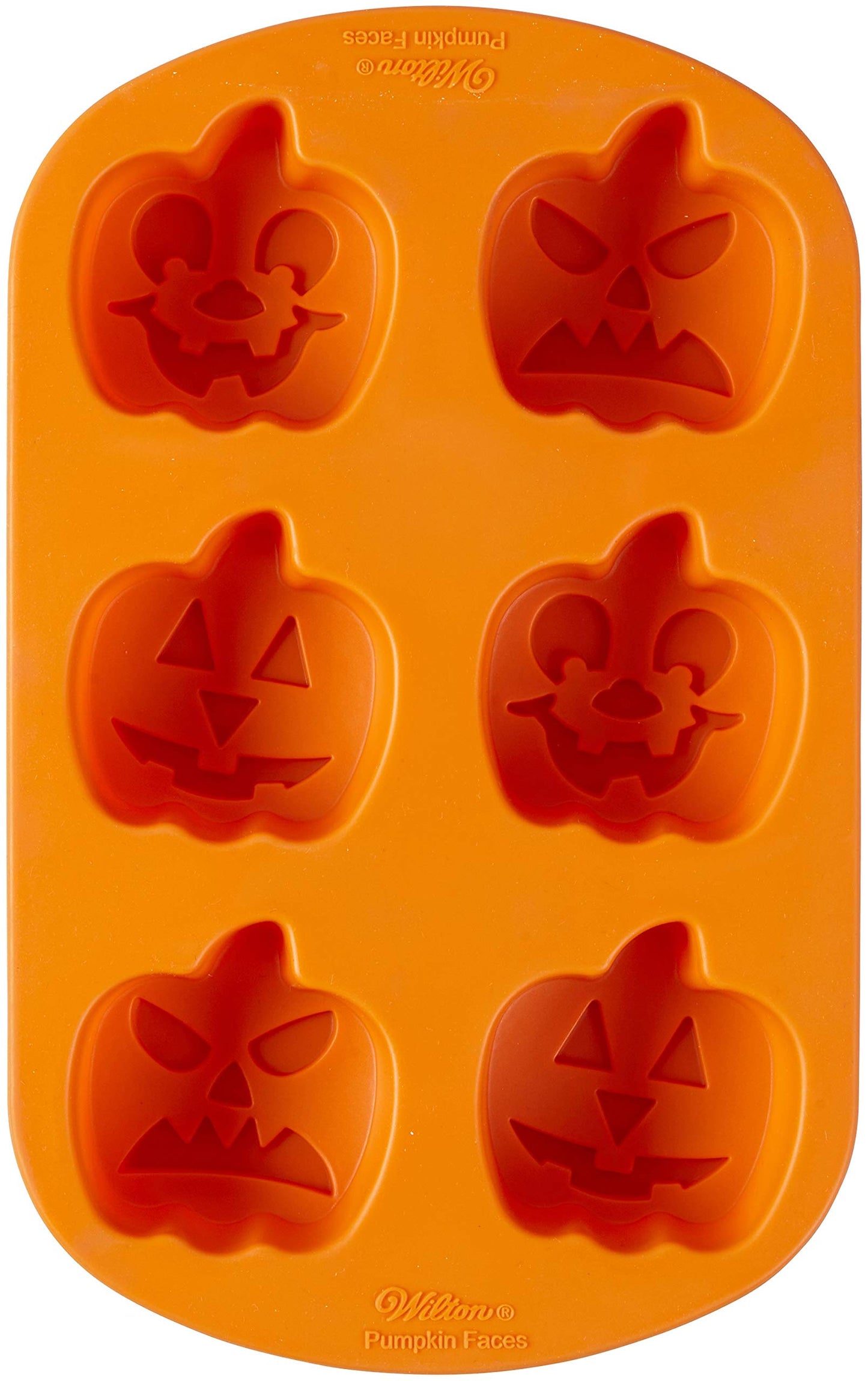 Wilton Jack-O-Lantern Non-Stick Silicone Mold, 6-Cavity