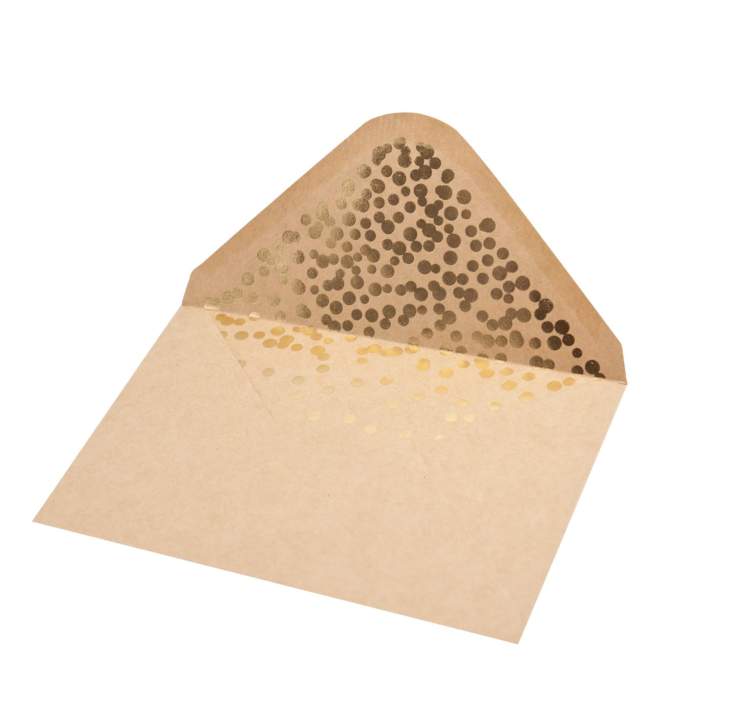50 Pack Invitation Card - Elegant Greeting Cards ‘’You are Invited’’ in Gold Foil Letters – for Wedding, Bridal Shower, Baby Shower, Birthday Invitations - 52 Kraft Envelopes Included - 4" x 6"