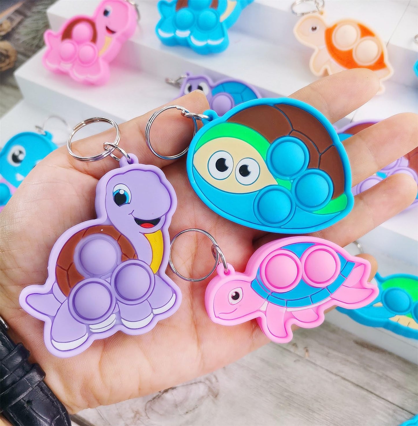 20 Packs Bulk Ocean Turtle Animal Classroom Students Prize, Mini Sea Creature Holiday Party Favors