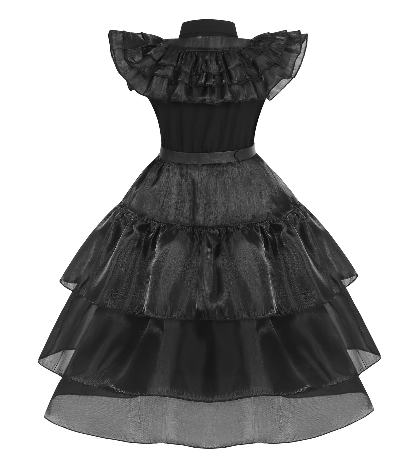WYB Black Costume Dress for Girls Cosplay Dress Halloween Costumes Cosplay Party School Days Dress with Accessories 4-12Y