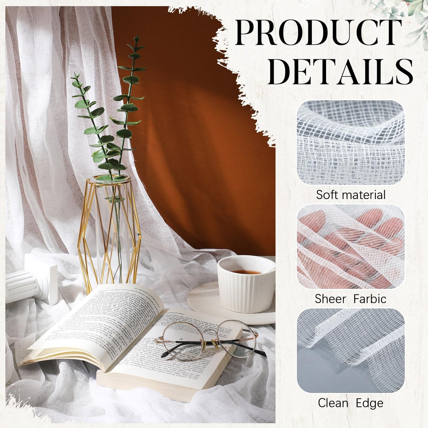 1 Roll Grade 50 Cheese Cloth for Straining 70 Yard 100% Unbleached Cotton Fabric Reusable Cheese Cloth Bulk Cheesecloth Table Runner for Cooking, Wedding Decor, Straining, White