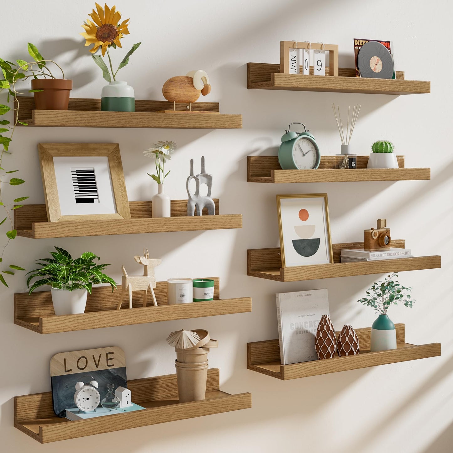 24 inch Picture Ledge Shelf Set