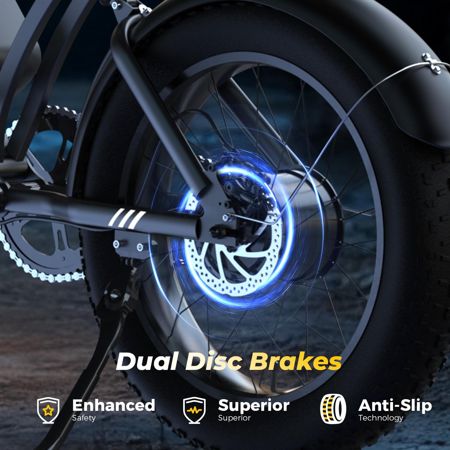 2025 Electric Bike for Adults 16"/20" 1000W 20mph 374.4Wh Commuting Fat Tire Full Suspension Electric Dirt Bike 55+ Pas Miles Long Seat Off Road Ebike Mountains UL2849