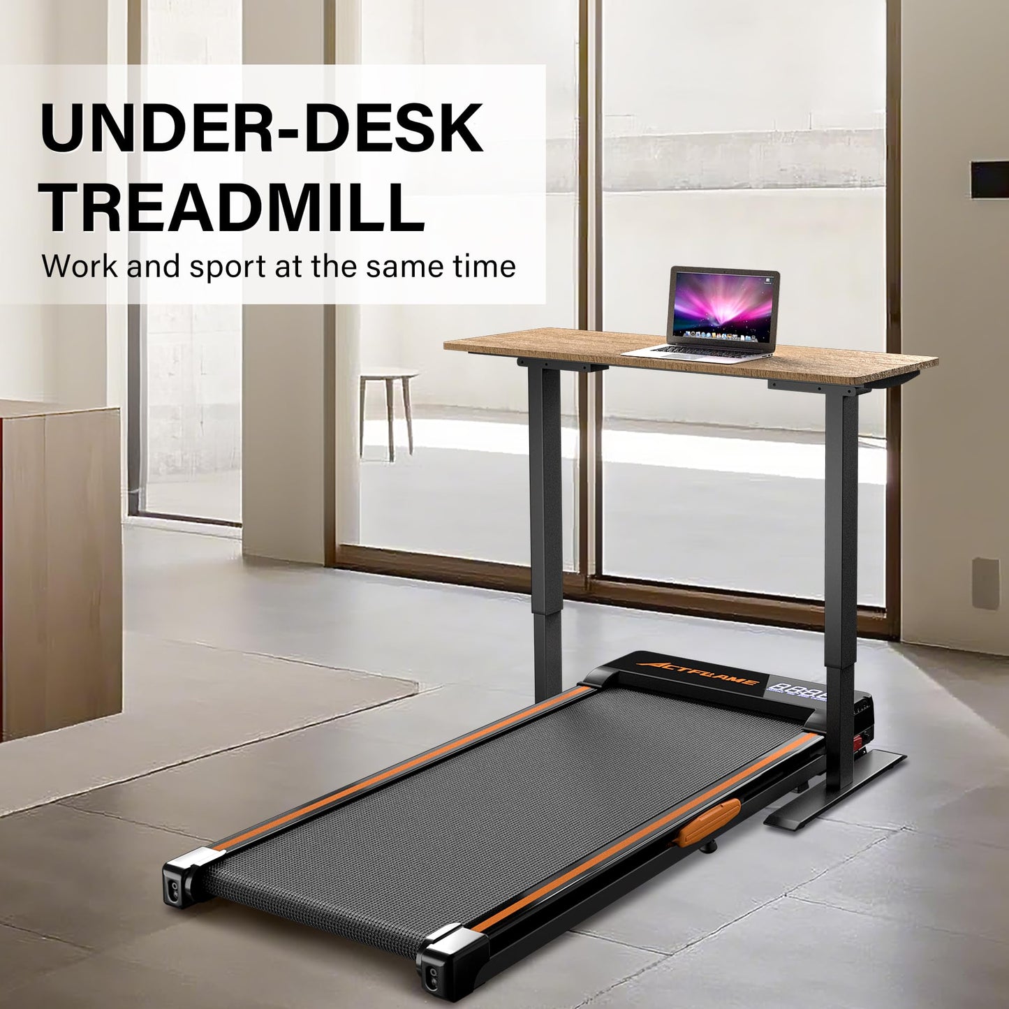 Walking Pad with Incline, Under Desk Portable Foldable Treadmill for Home Office, Walking Pad 4 in 1 for Walking Running, 2.5HP Compact Small Treadmill with Remote Control