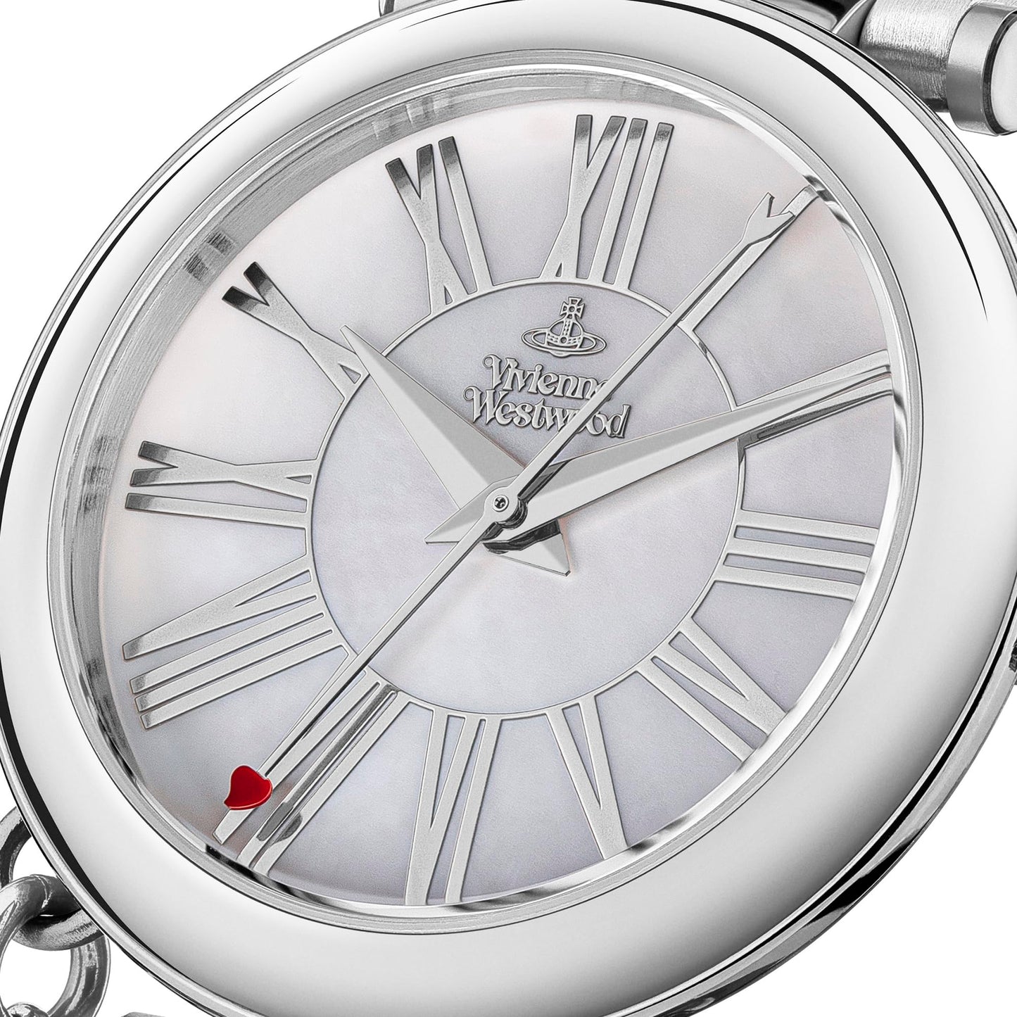 Vivienne Westwood Mother Orb Ladies Quartz Watch with Silver Dial and Silver Stainless Steel Bracelet VV006PSLSL