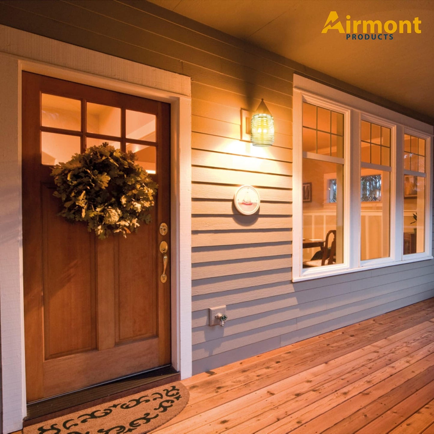 (Pack of 2) Airmont Products AP-10501, 4-1/2" Clear Retro Utility-Type Cylindrical Glass Porch Light Shade, 4-1/2" High x 3-3/4" Wide, 3-1/4" Fitter Style Opening, 2-Pack