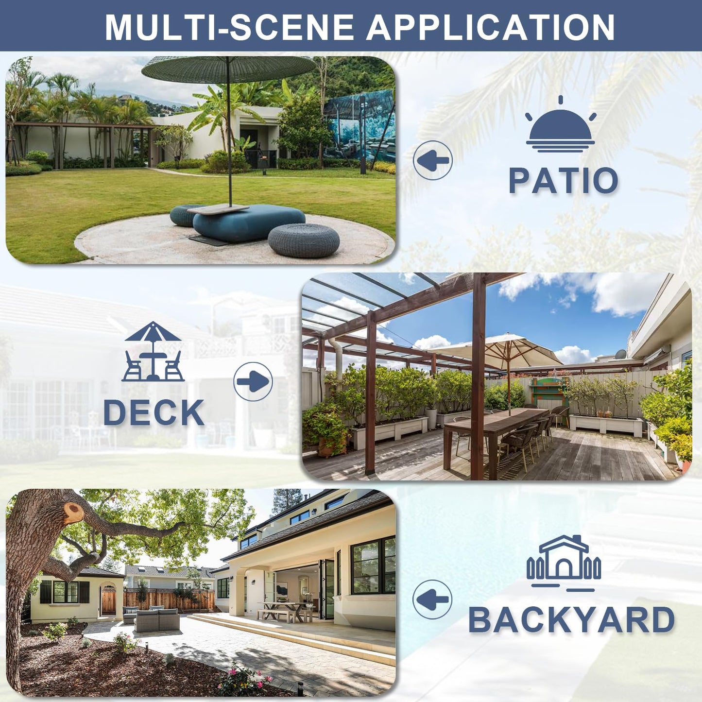 ALAULM 5 Piece Patio Dining Set All-Weather Wicker Outdoor Patio Furniture Set w/Tempered Glass Tabletop, Removable Cushions and Umbrella Hole for Patio, Backyard, Garden, Poolside(Grey)