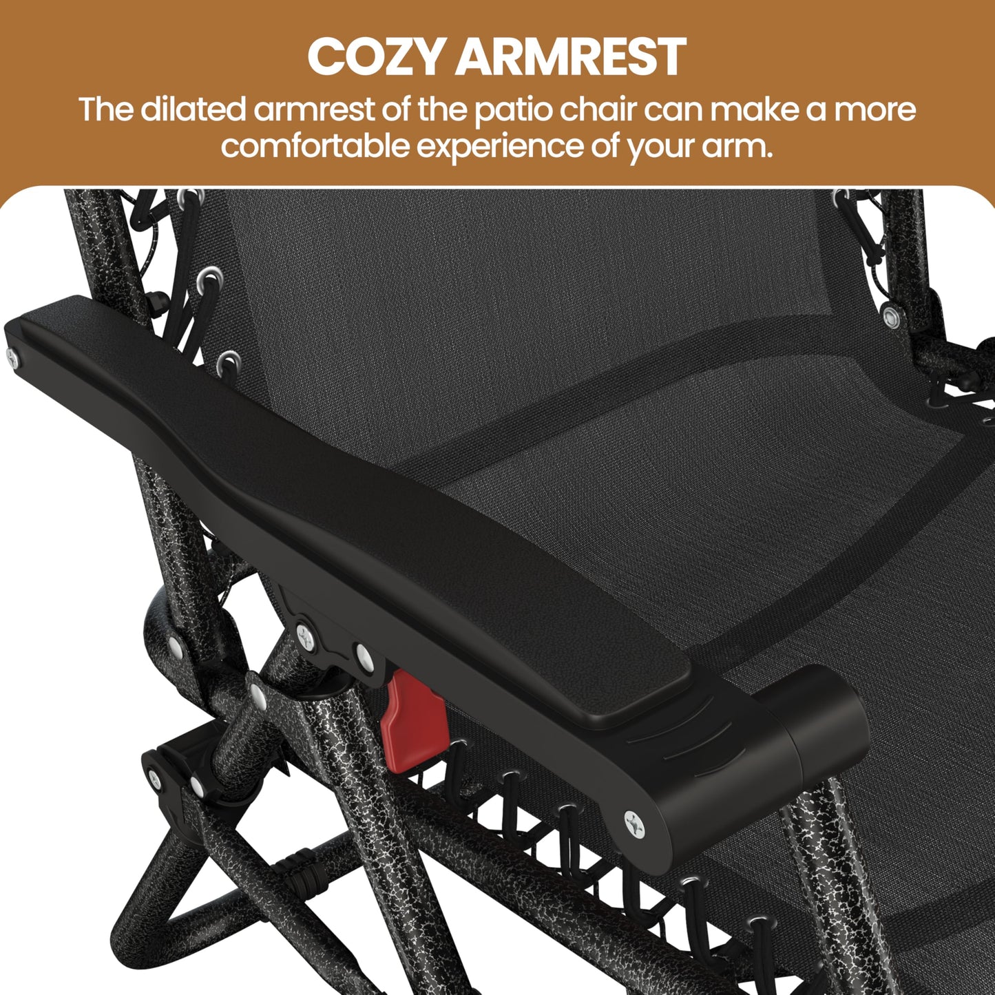 Yaheetech Zero Gravity Recliners Outdoor Adjustable Folding Reclining Lounge Chairs w/Pillows, Cup Holder Trays and Carry Strap for Patio Backyard Beach Black Set of 2