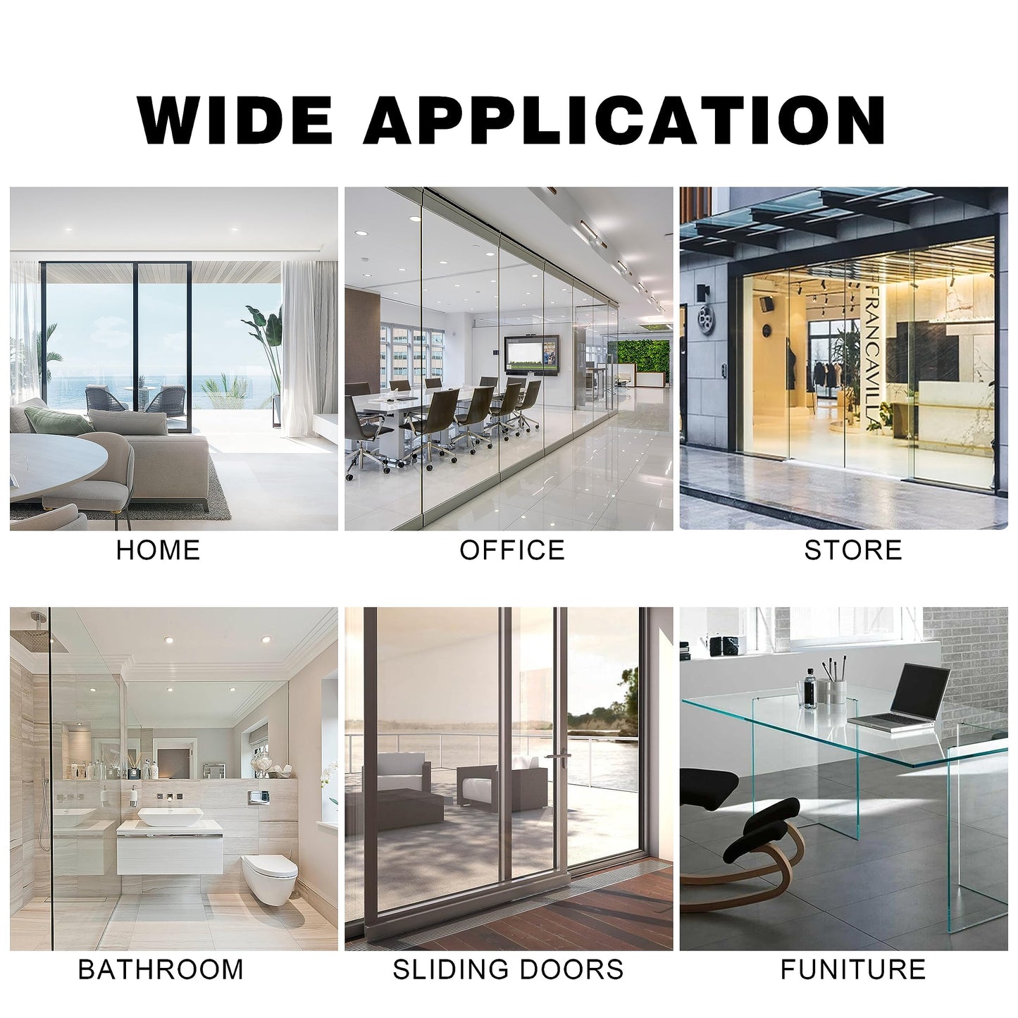 4Mil Security Window Film, Shatterproof Film, Transparent Self-Adhesive Security Window Film, Anti Shatter Tempered Glass Film, Glass Protective Window Film for Home/Office