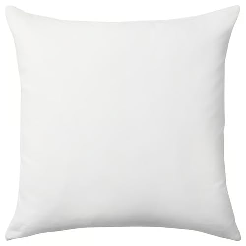 Wave Pattern Throw Pillow – White Cotton Square Cushion with Textured Design and Zipper Closure – Modern Accent for Sofa or Bed, 20 x 20 Inch