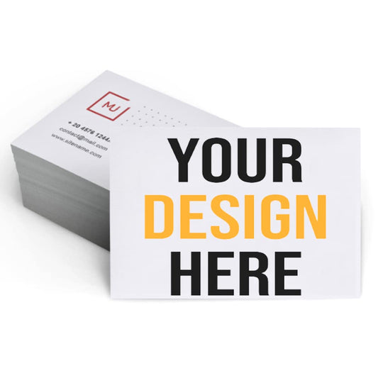 200Pcs Custom Business Cards Add Photo/LOGO/Text Personalized Business Cards for Small Business 300gsm Matte Paper Front & Back Sides Printed 3.5" x 2"