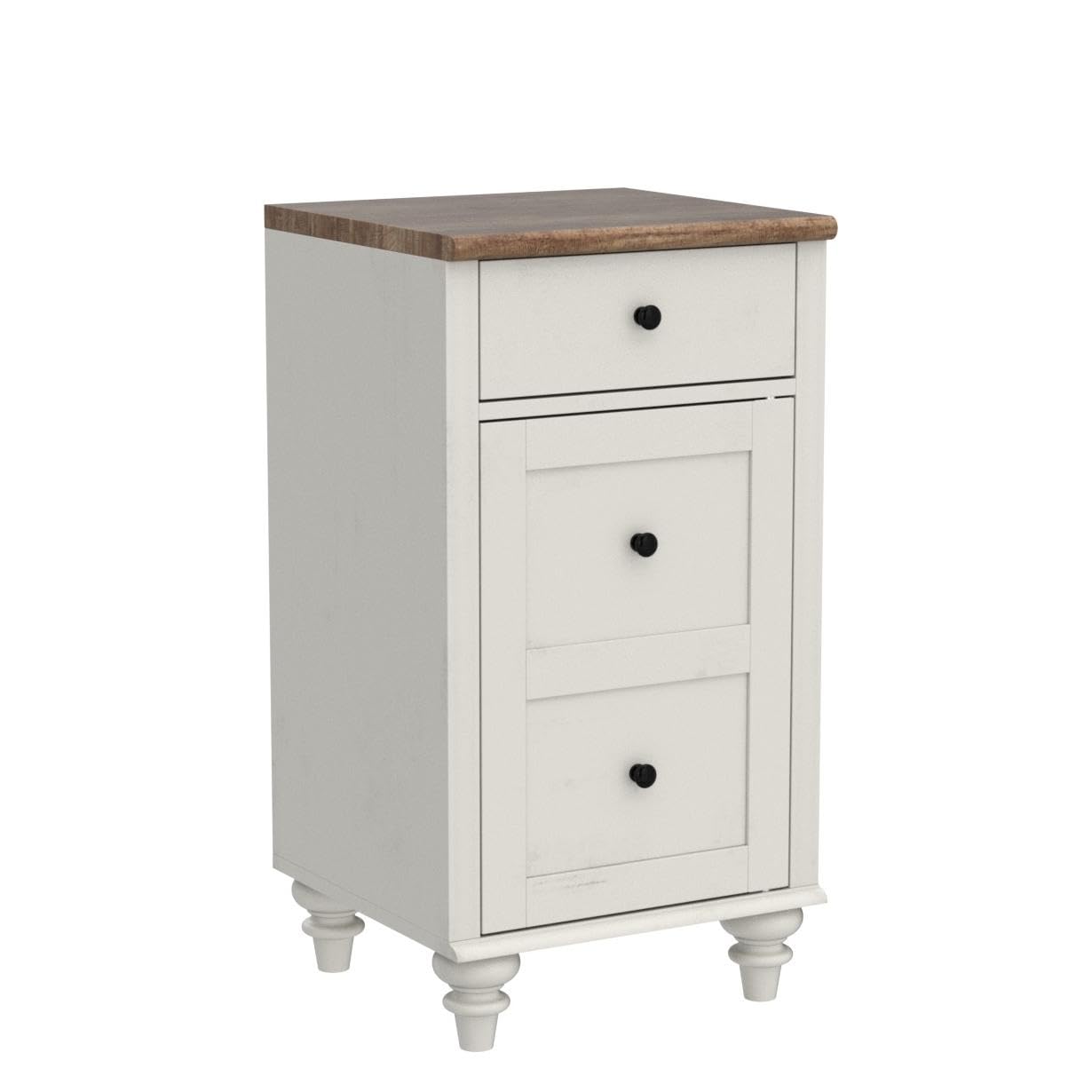 WAMPAT Set of 2 End Table with Charging Station, Wood Nightstands with Drawer and Storage Cabinet, Modern Side Tables Living Room Set of 2, Farmhouse Night Stands Bedside Table for Bedroom, White