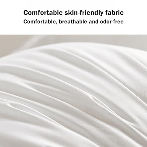 20x20 Inch Throw Pillow Inserts Set of 3 - Breathable Cotton Filled Decorative Couch Pillows for Sofa, Bed & Home Decor (3, 20x20in)