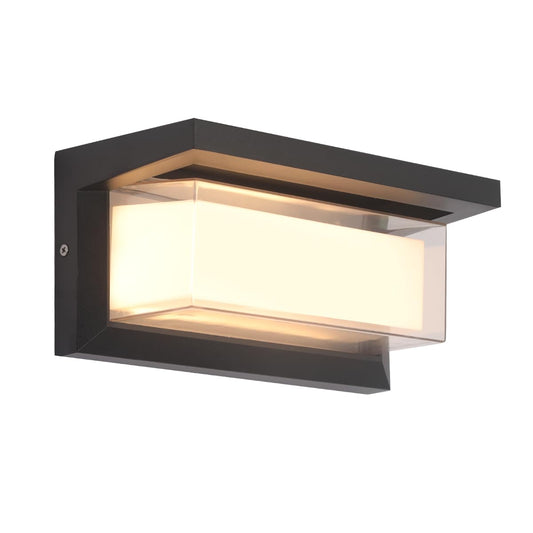 24W Outdoor Modern Wall Sconce Lights,Dimmable Outdoor Wall Light Fixtures,3 Color 3000K/4000K/6500K Adjustable,Exterior Wall Lighting,Waterproof Outside Porch Light,2160LM Indoor Wall Sconce 1 Pack