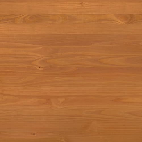 Walker Edison Blythe Mid-Century Modern Tray-Top Solid Wood 6-Drawer Dresser, 30 Inch, Caramel-T