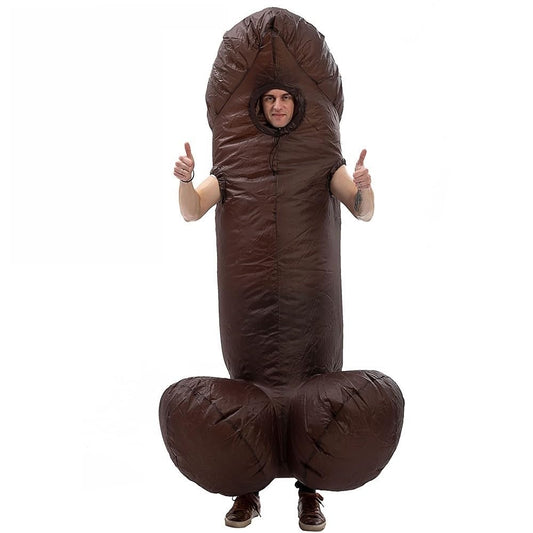 Vrogadso Funny Costume, Funny Costume Costumes Inflatable-Coffee Color