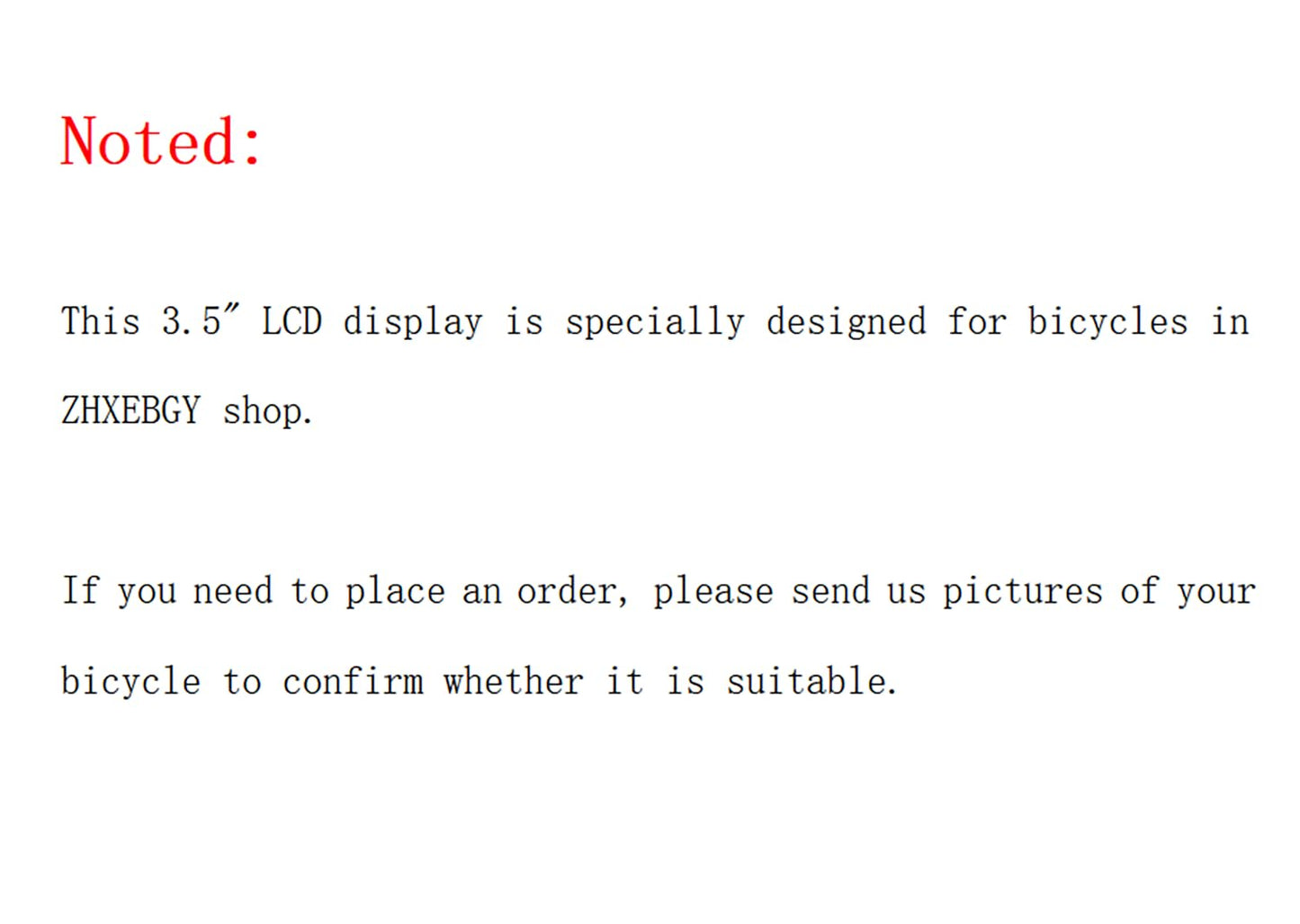 3.5" LCD Smart Display for Electric Bike Dual Motor Ebike