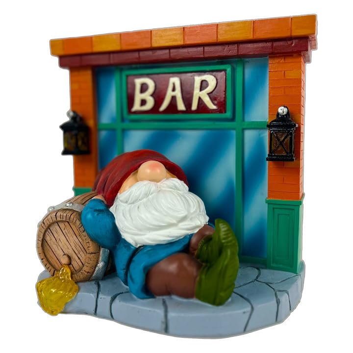 WINTS Garden Gnomes Solar Lights,Solar Gnomes Outdoor,Funny Garden Gnomes Decoration for Lawn,Balcony,Yard,Patio Gnome Gifts for Mom,Men