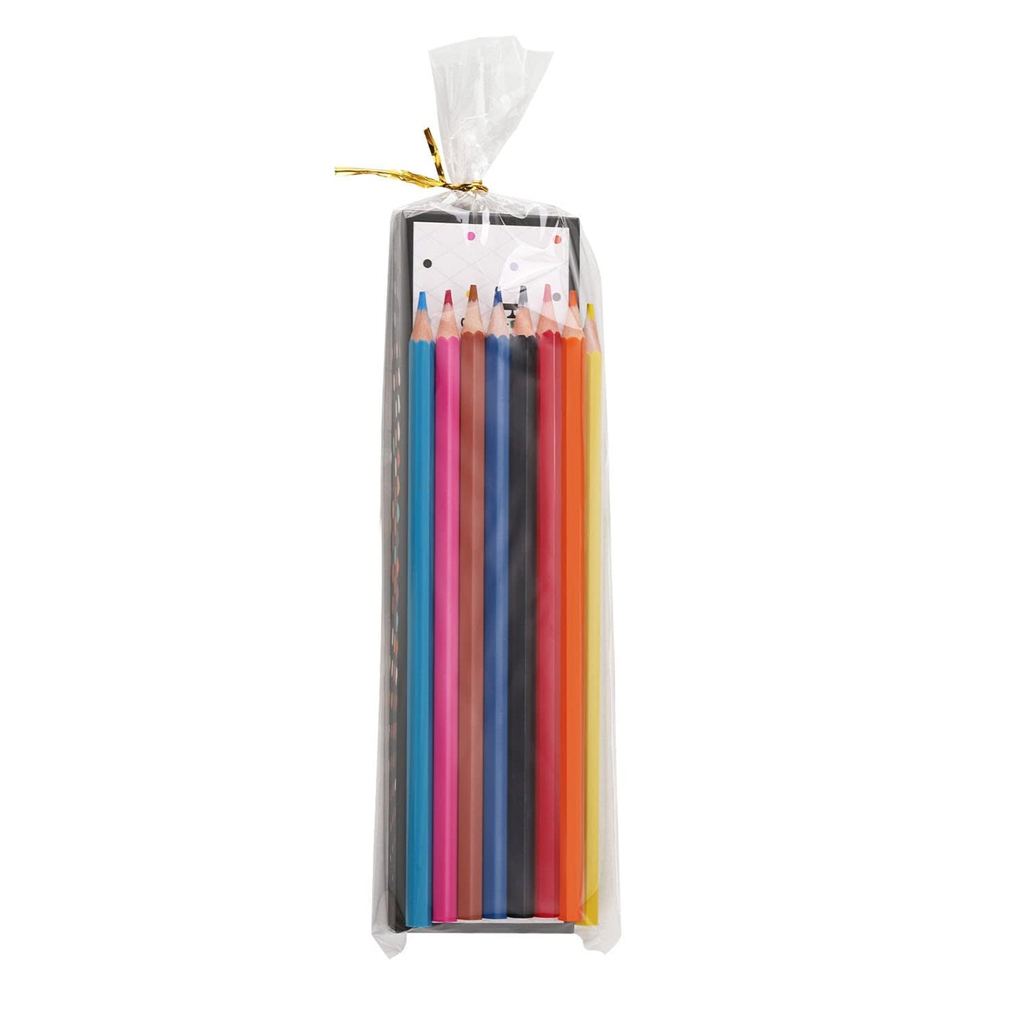 600pcs Cellophane Bags Set - 300pcs Long Clear Treat Bags, 300pcs Colors Twist Ties for Gifts, Party Favors
