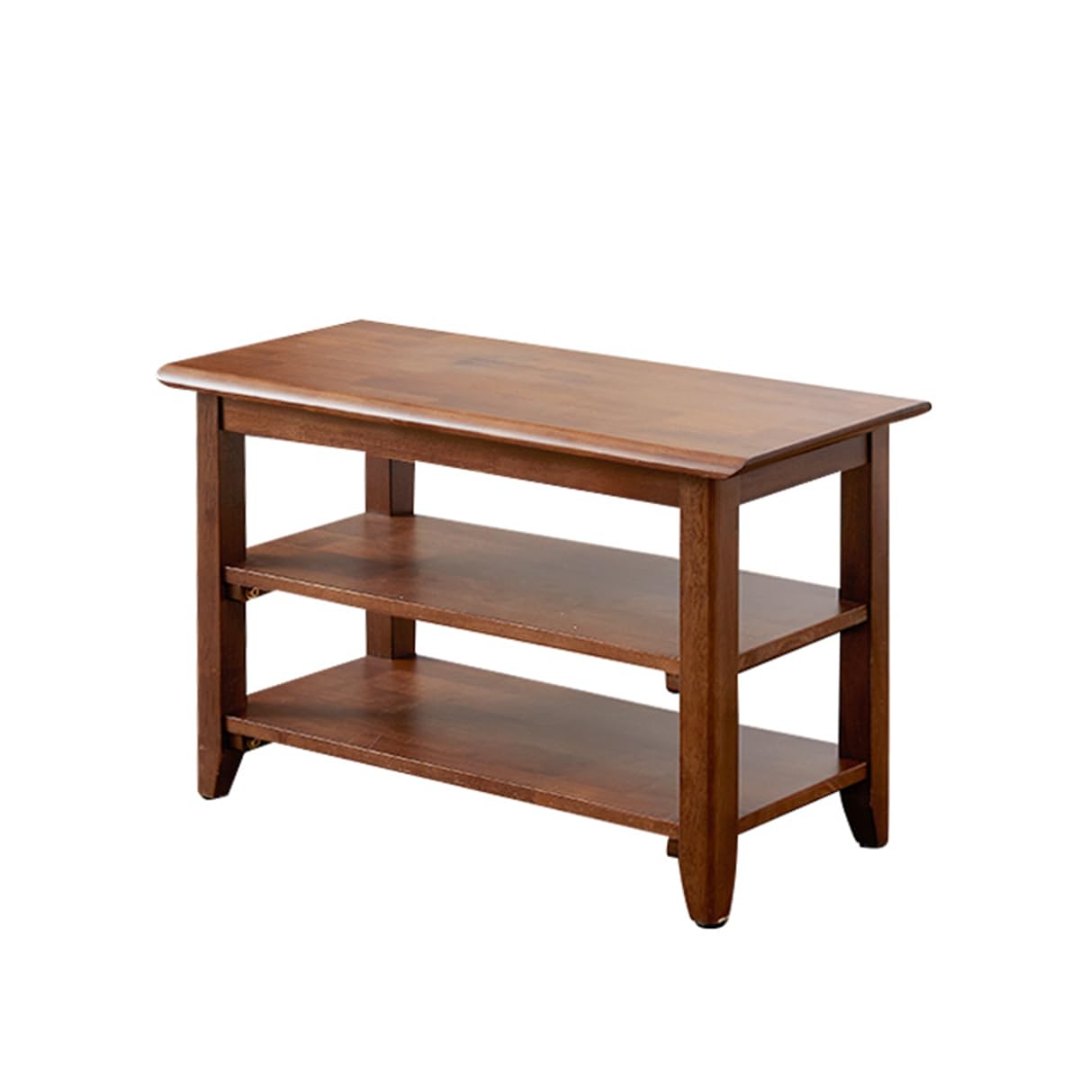 XKZG Storage Bench Wooden Shoe Rack Bench Rustic Solid Wood Entryway Bench (Brown,23.6")