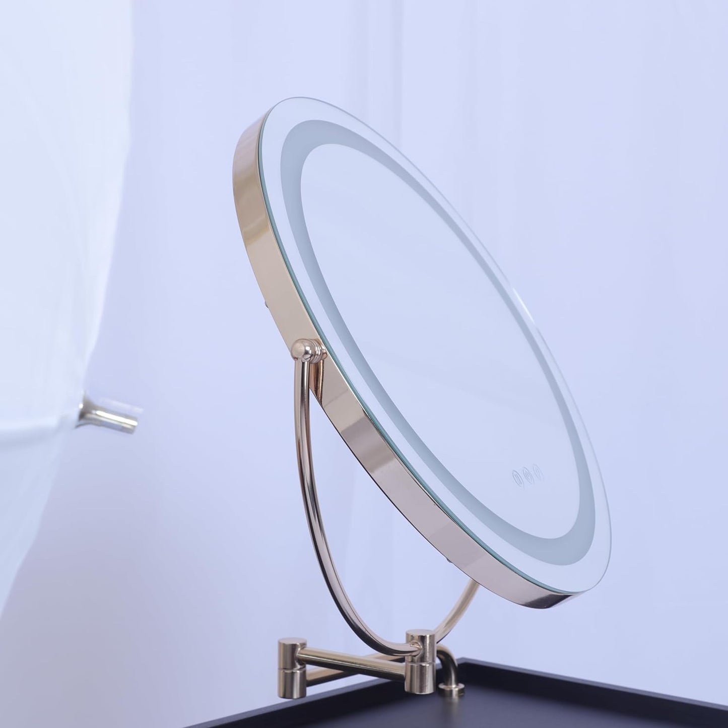 Vliekcy Black Corner Vanity Desk Makeup Vanity Table with Extendable Mirror and Lights Makeup Dressing Table with Drawers Charging Station Stool Vanity Set for Girls Women