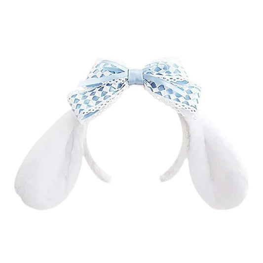 Vlmazlm Cosplay Hairpin Ear Headband Plush Hairband Women Kawaii Butterfly Costume Halloween Christmas Holiday Birthday Party Gift (style-E)