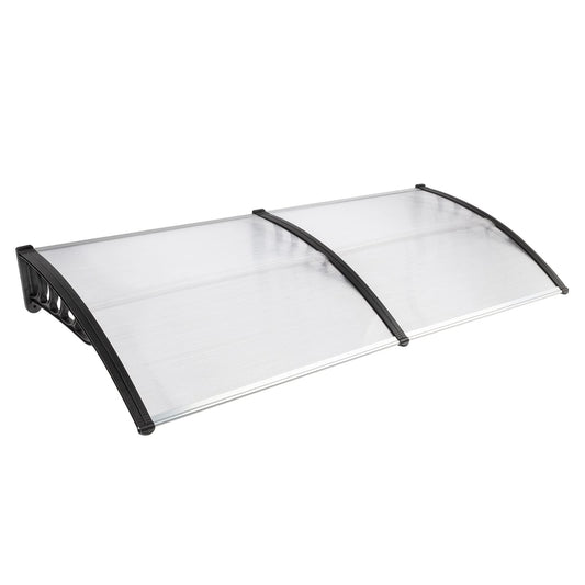 80" x 40" Window Awnings Door Canopy, Polycarbonate Cover Front Door Outdoor Window Awning Exterior, Entry Door Awning for Sun Shutter, UV, Rain and Snow Protection, Hollow Sheet(Clear Board)