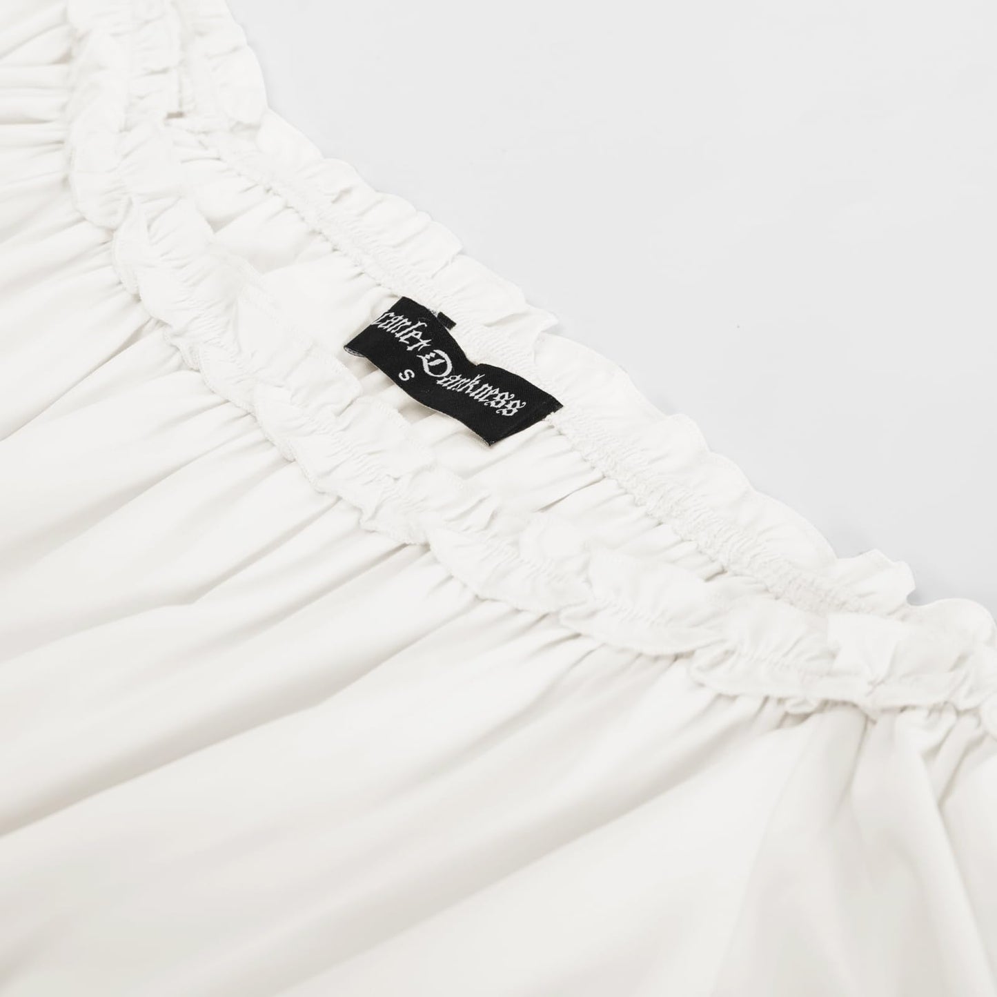 Womens Renaissance Shirt Summer Trumpet Sleeve Tops Chiffon Blouse White M