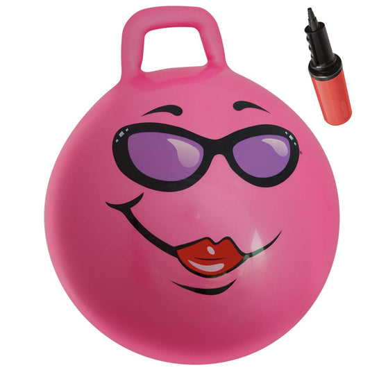 WALIKI Hopper Ball for Kids 3-6 | Hippity Hop | Jumping Hopping Ball | Relay Races | Pink 18”