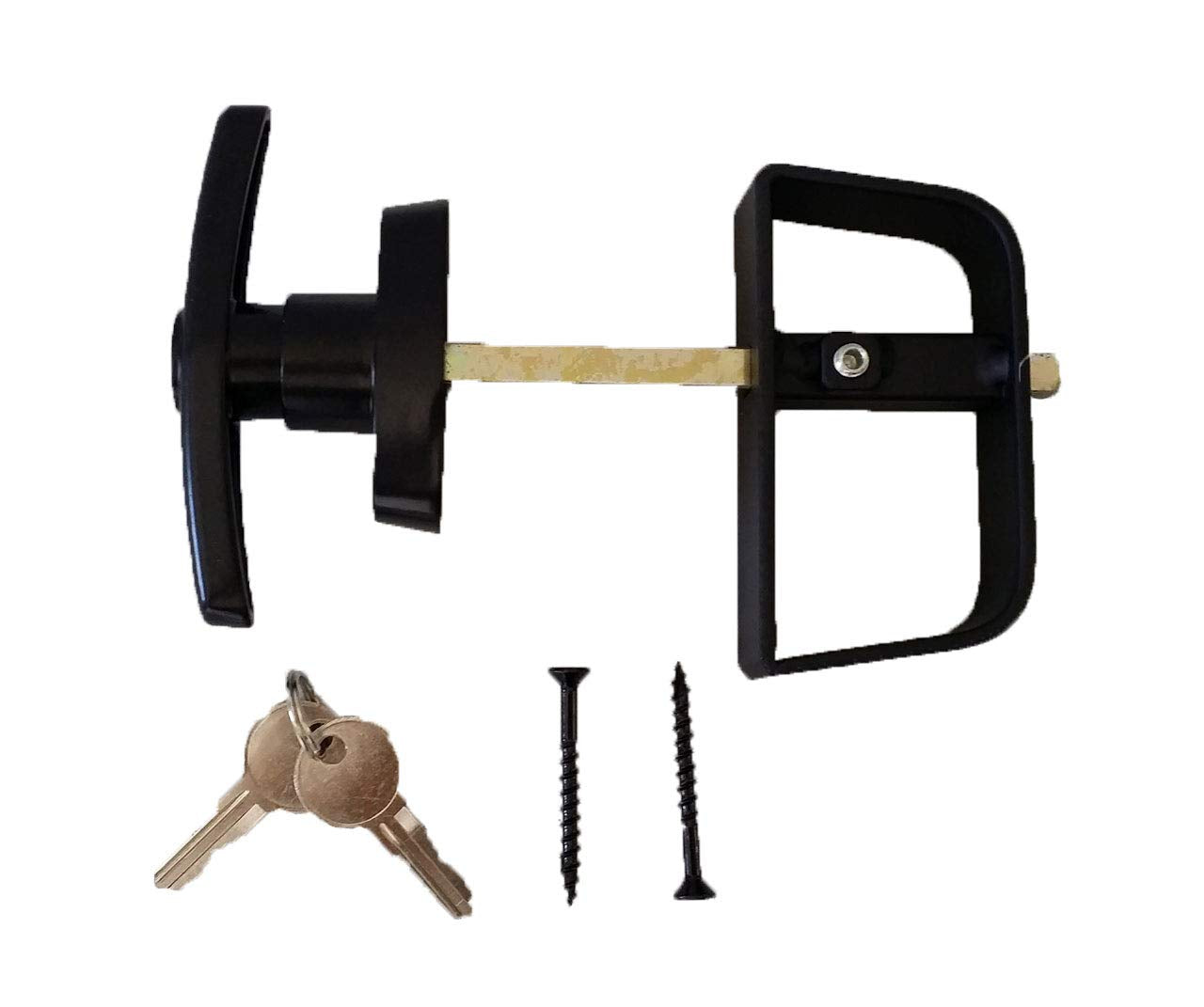 Shed Windows and More Shed Door Hardware Kit, 5" Hinges, T Handle, Heavy Duty Barrel Bolts (Double Door)