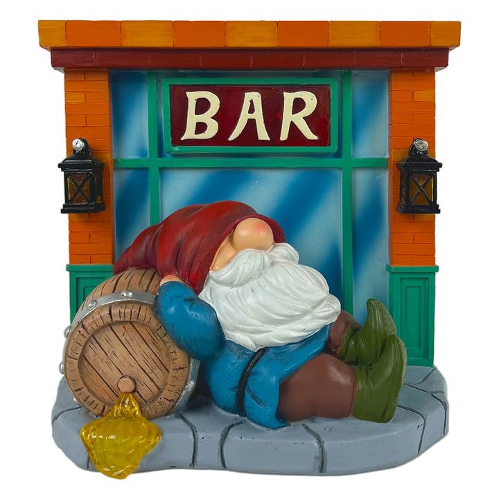 WINTS Garden Gnomes Solar Lights,Solar Gnomes Outdoor,Funny Garden Gnomes Decoration for Lawn,Balcony,Yard,Patio Gnome Gifts for Mom,Men