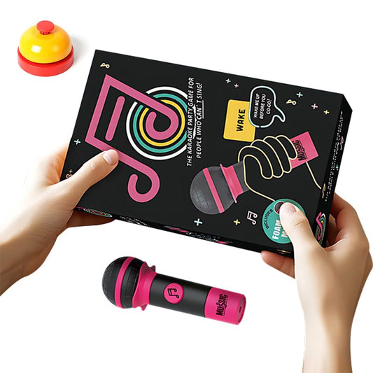 2025 New Grab Toy Mic Game, Family Party Game, Exciting Grab Toy Microphone Karaoke Games Night - Makes A Great Gift for Music Lovers, Karaoke or Singing - Adult Great for Date Nights (red)
