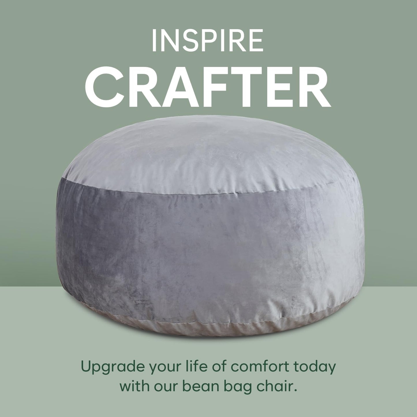 3 Ft Bean Bag Chair, Memory Foam Bean Bag Chairs for Adults with Filling, Round Bean Bag Sofa with Filler Included, Beanbags with Soft Dutch Velvet Fabric,3 Foot, Dark Grey