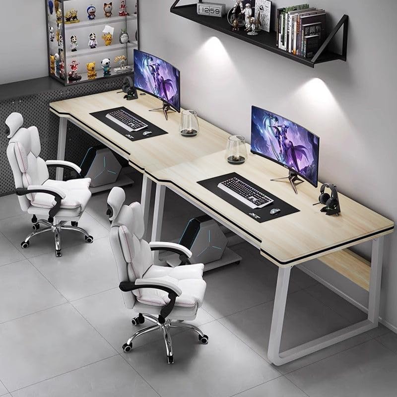 XUEGW Gaming Desk Computer Writing Table Student Art Modren Simple Style PC Wood Suitable Portable Desk for Home, Office